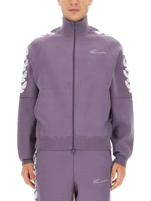 Sweat à capuche zip haut col