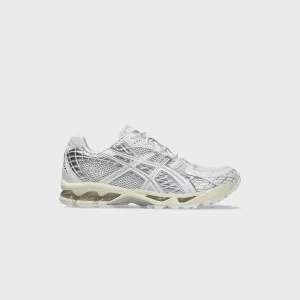 Asics Gel-Nimbus 10.1 - White / Pure Silver Slip-On Ballet Flats With Canvas Award-Winning Footwear