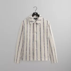 Kith Striped Boucle Coaches Jacket - Whisper Straps With Patternings Comfortable Skatinging
