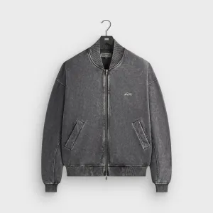 Comfortable Specific Kith Antique Wash Avery Bomber Jacket - Black
