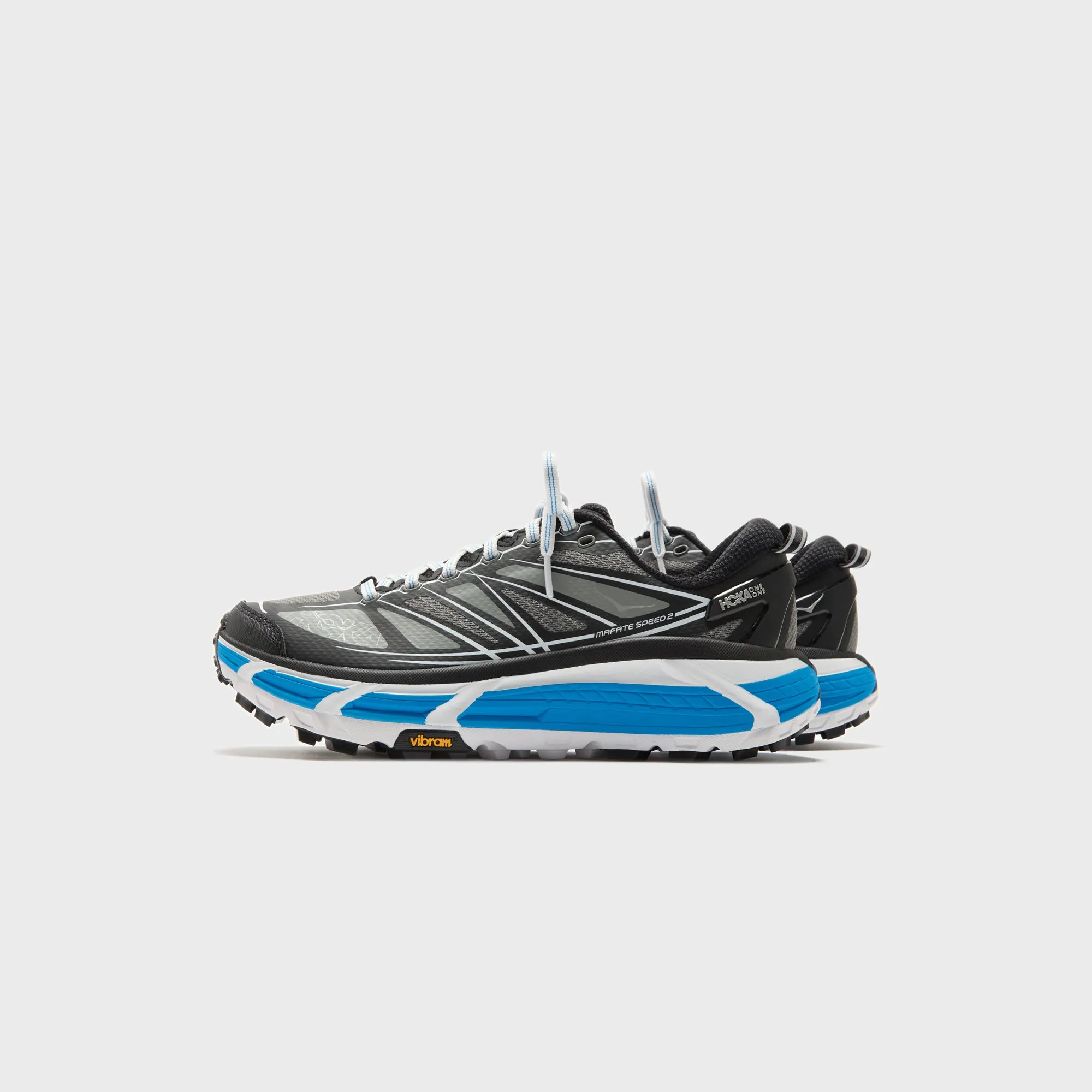 Molded Cleat Arrangement Hoka Mafate Speed 2 - Black / White