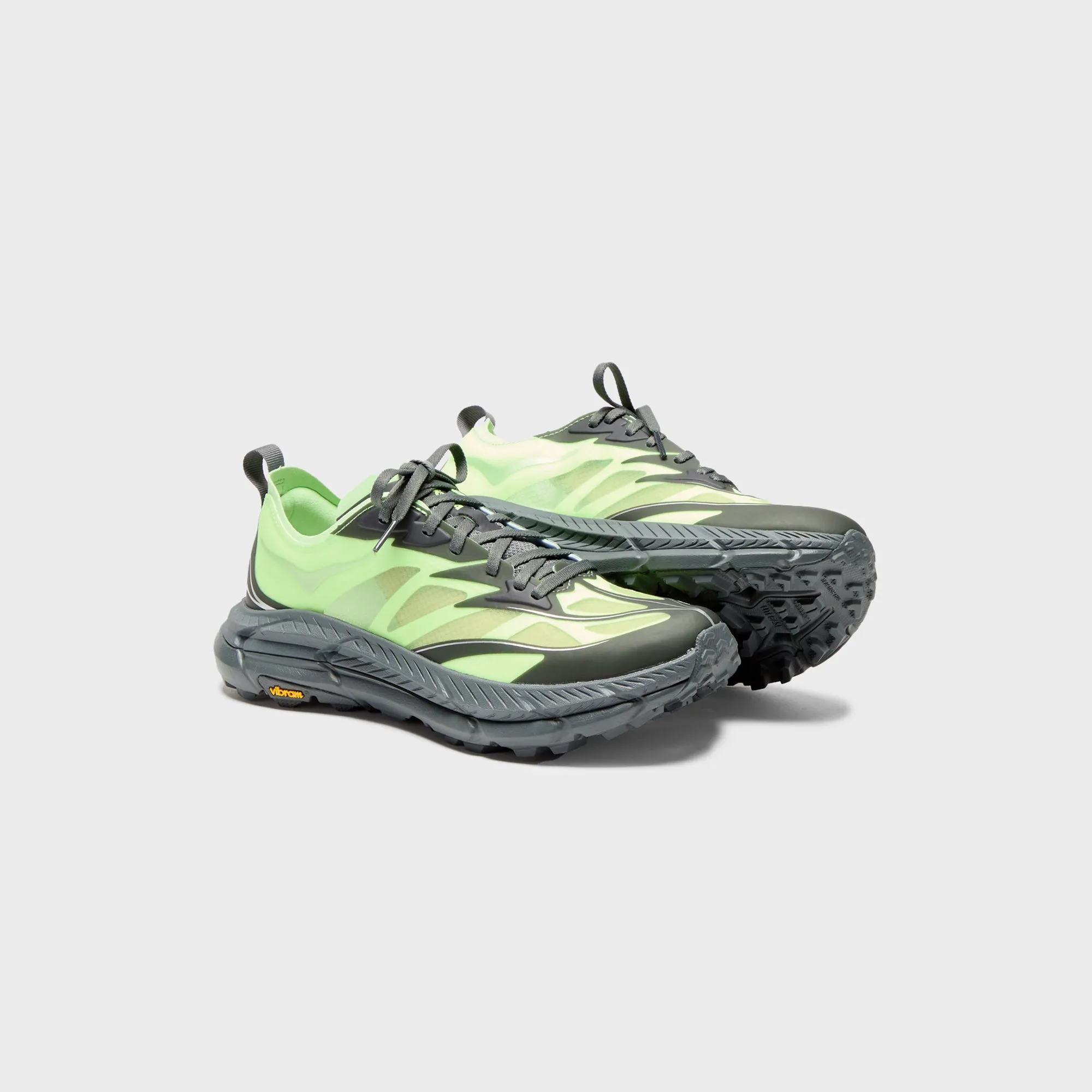 Hoka Mafate Speed 4 Lite - Luna Moth / Cosmic Grey Durability Portion
