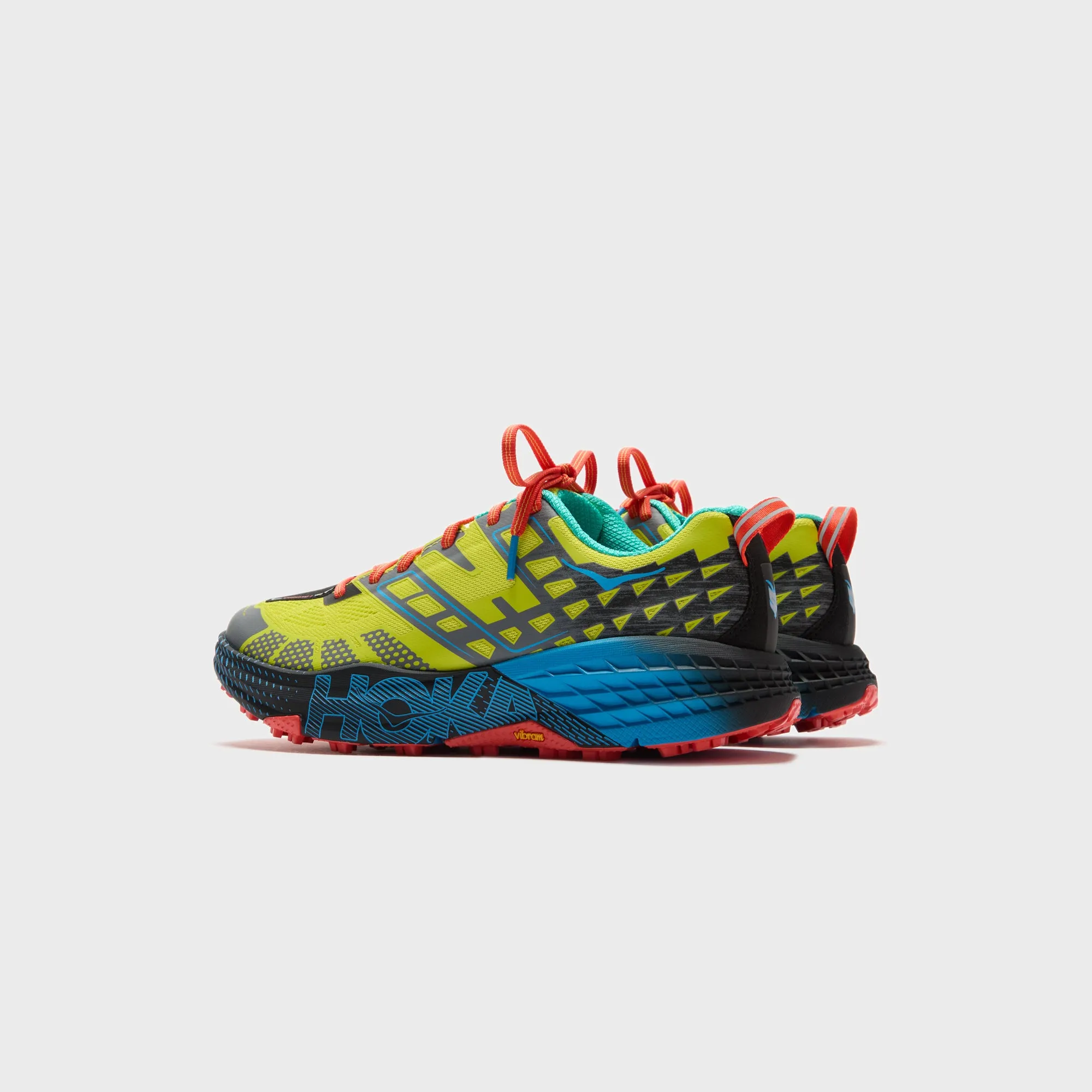 Hoka Speedgoat 2 - Citrus / Hoka Blue Elastic Shorts
