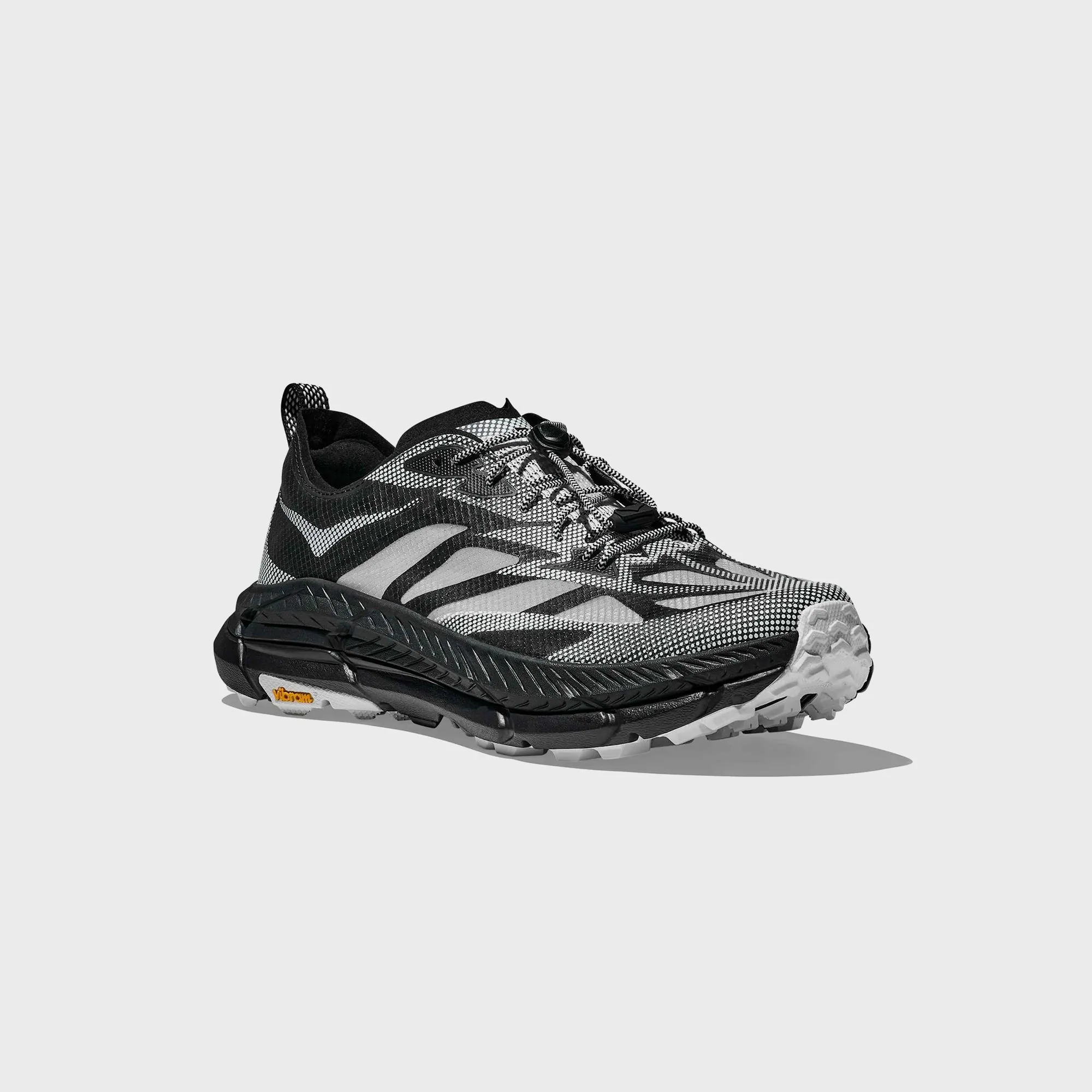 Hoka U Mafate Speed 4 Lite Ts - Black / White Comfortable Trail Running Shoes