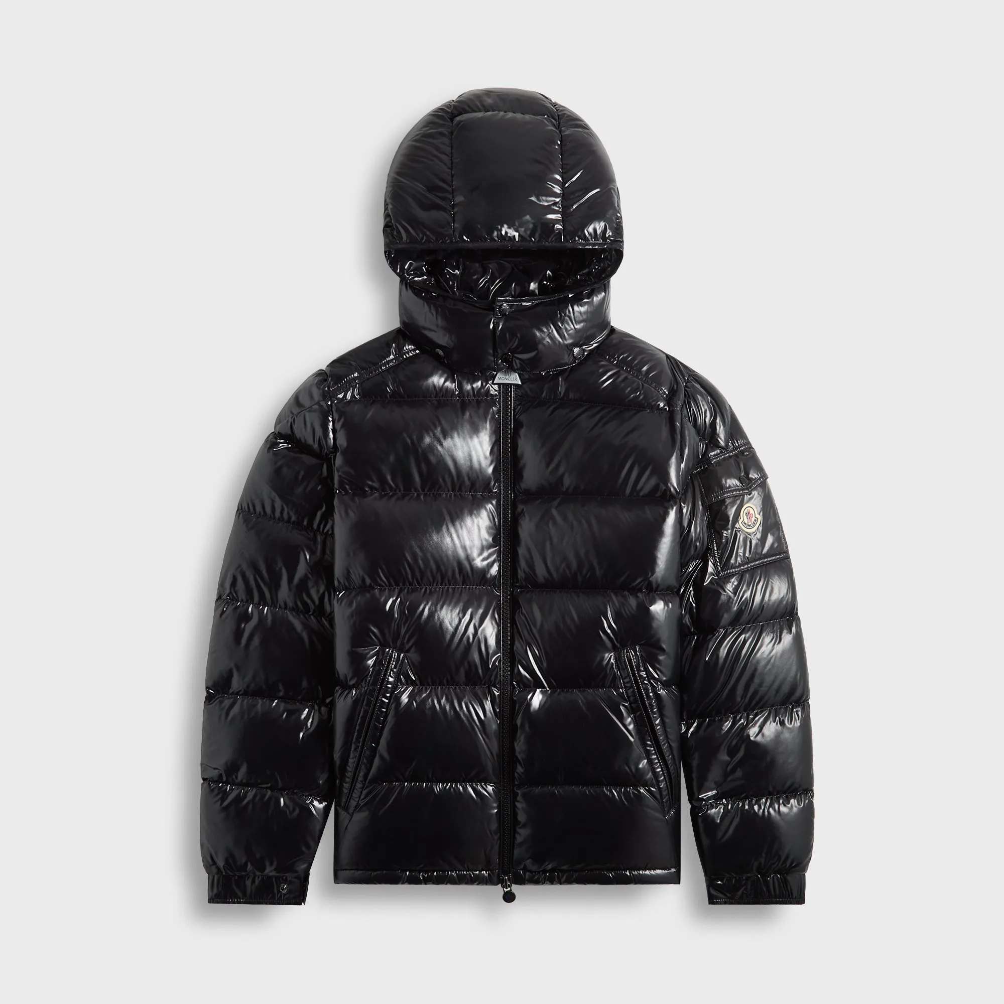 Comfortable Cool Knee Length Moncler Maya Jacket - Black
