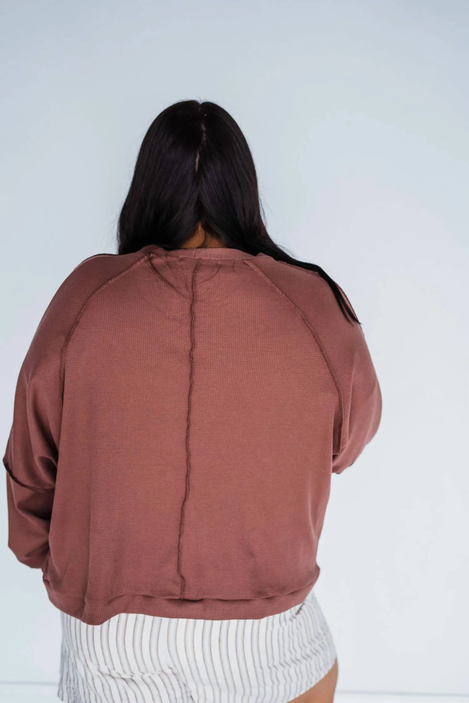 Cardigan thermique Chaud et Froid en Mauve