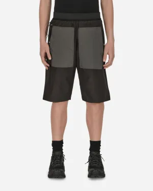 Breathable Structure Medal Hraun Work Shorts Black