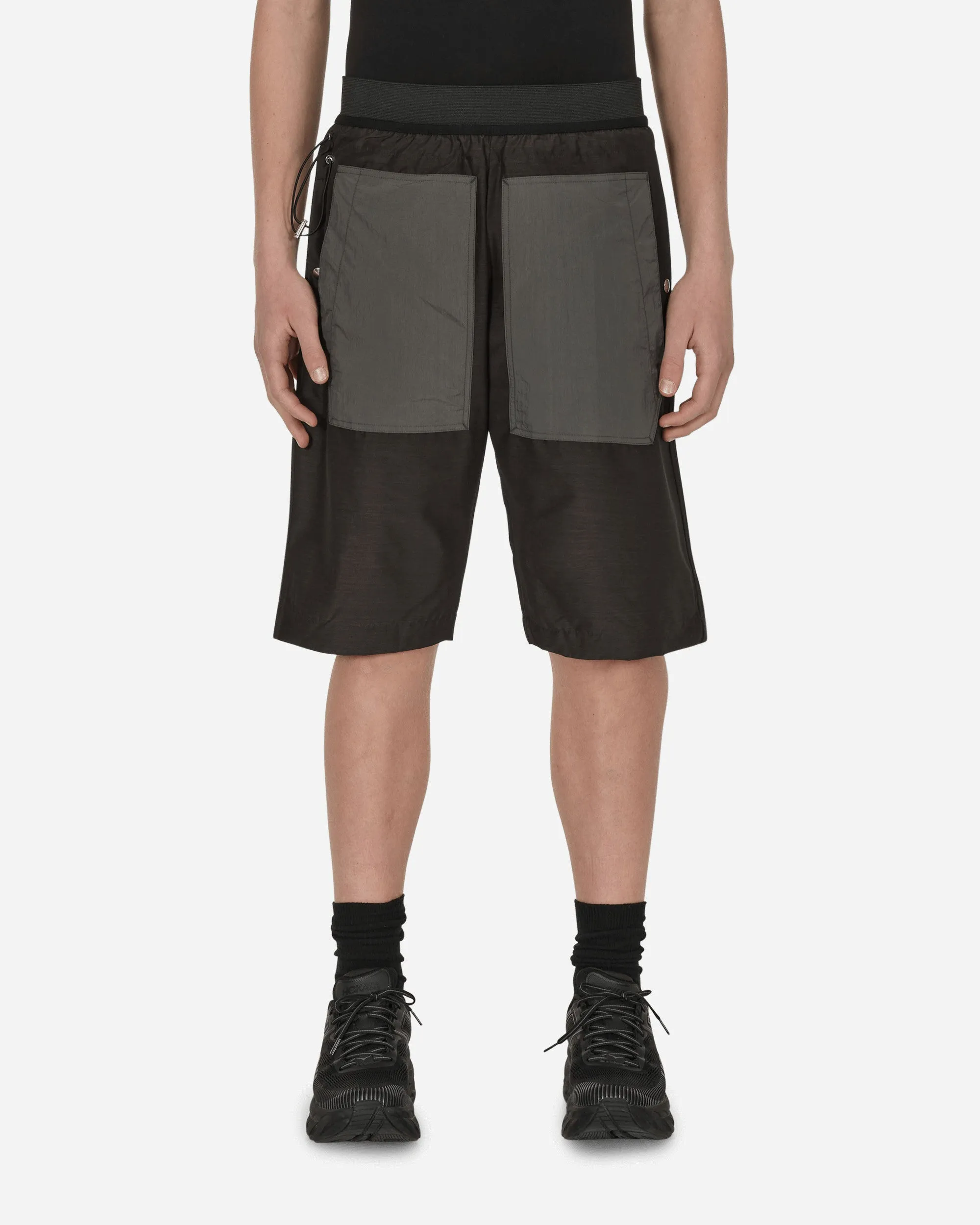 Breathable Structure Medal Hraun Work Shorts Black