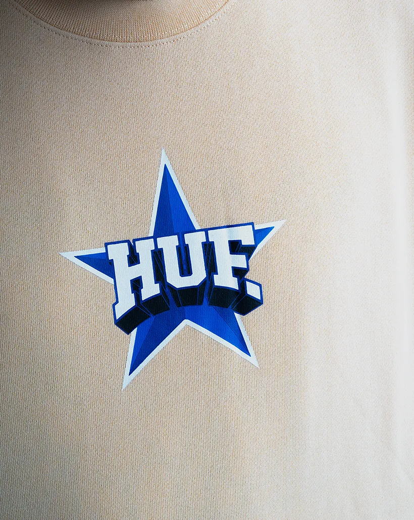 Reinforced Chest Huf All Star Crewneck - Wheat