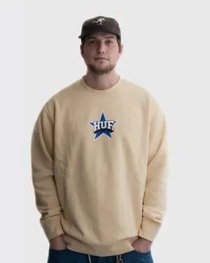 Bendability Huf All Star Crewneck - Wheat