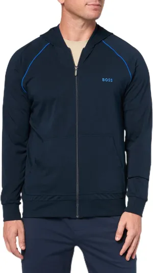 Veste Hugo Boss Homme à fermeture éclair Mix & Match, Bleu Cadet Spatial