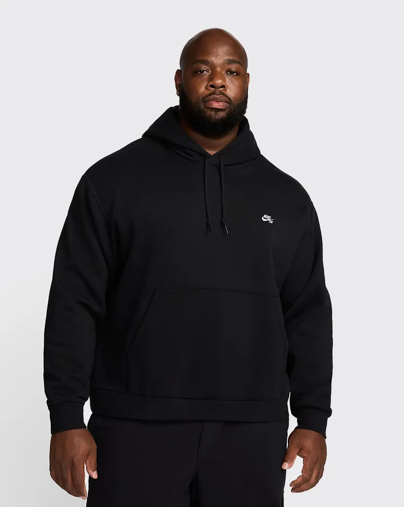 Nike Sb Essential Logo Fleece Hoodie - Black Macrame