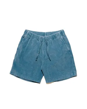 Artificial Leather Opaque Waist Save Khaki United Corduroy Easy Short Union Blue