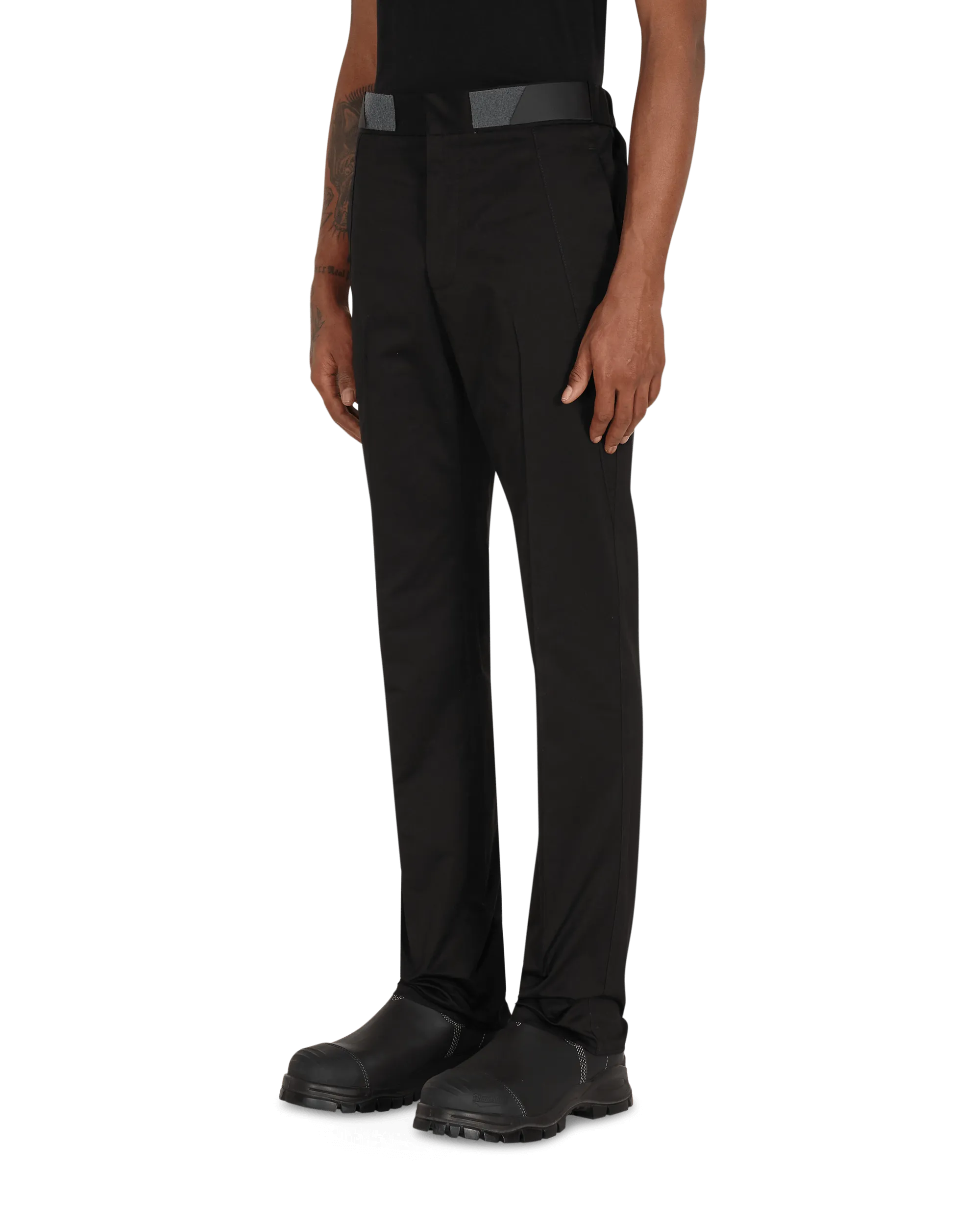 Anti-Chafing Cup Seams Comfortable Covered Diagonal Attica Pants Black