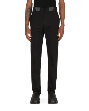 Comfortable Customized Diagonal Attica Pants Black