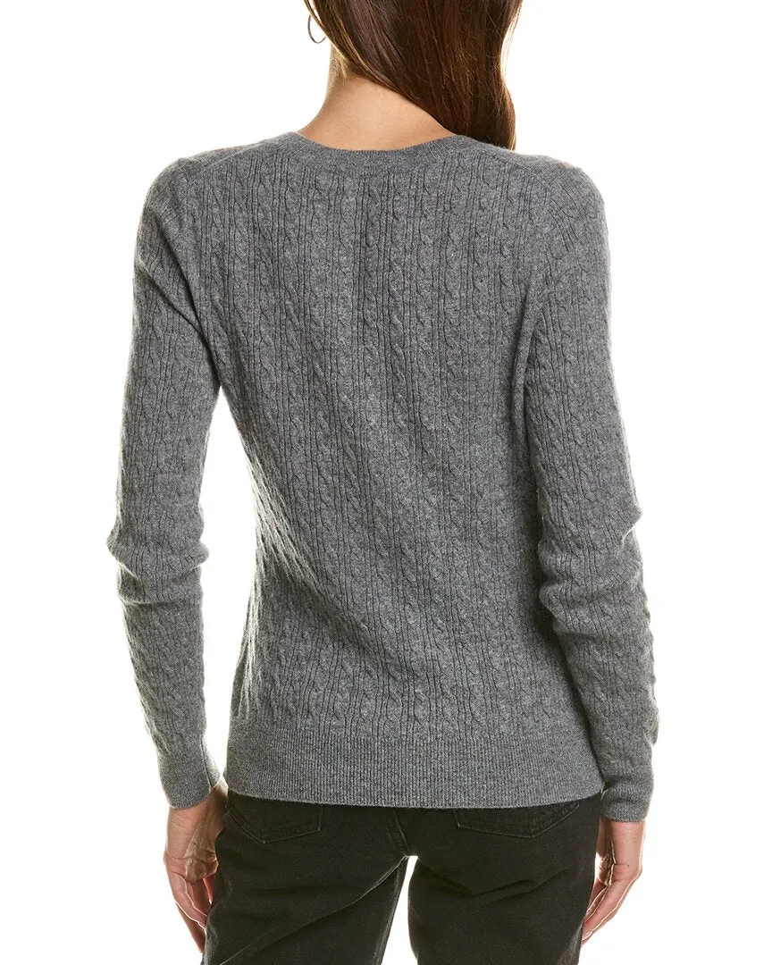 Pull en Cachemire à Motif Câblé