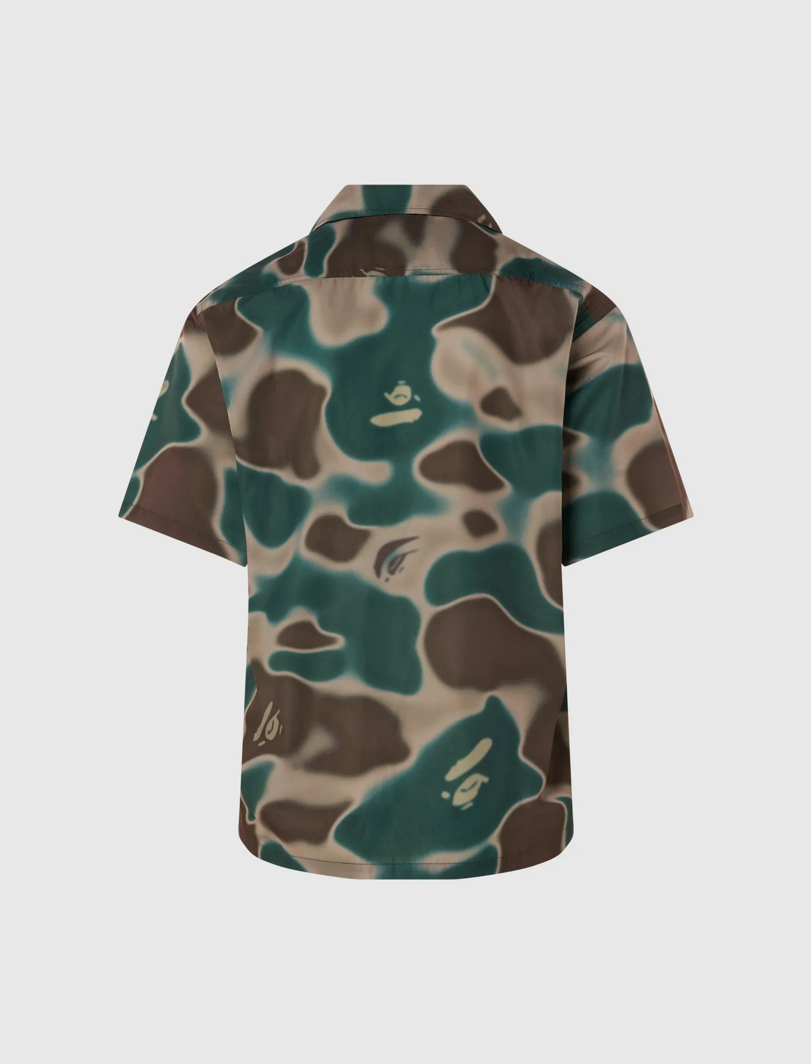 Applique Finish Camo Collar Shirt