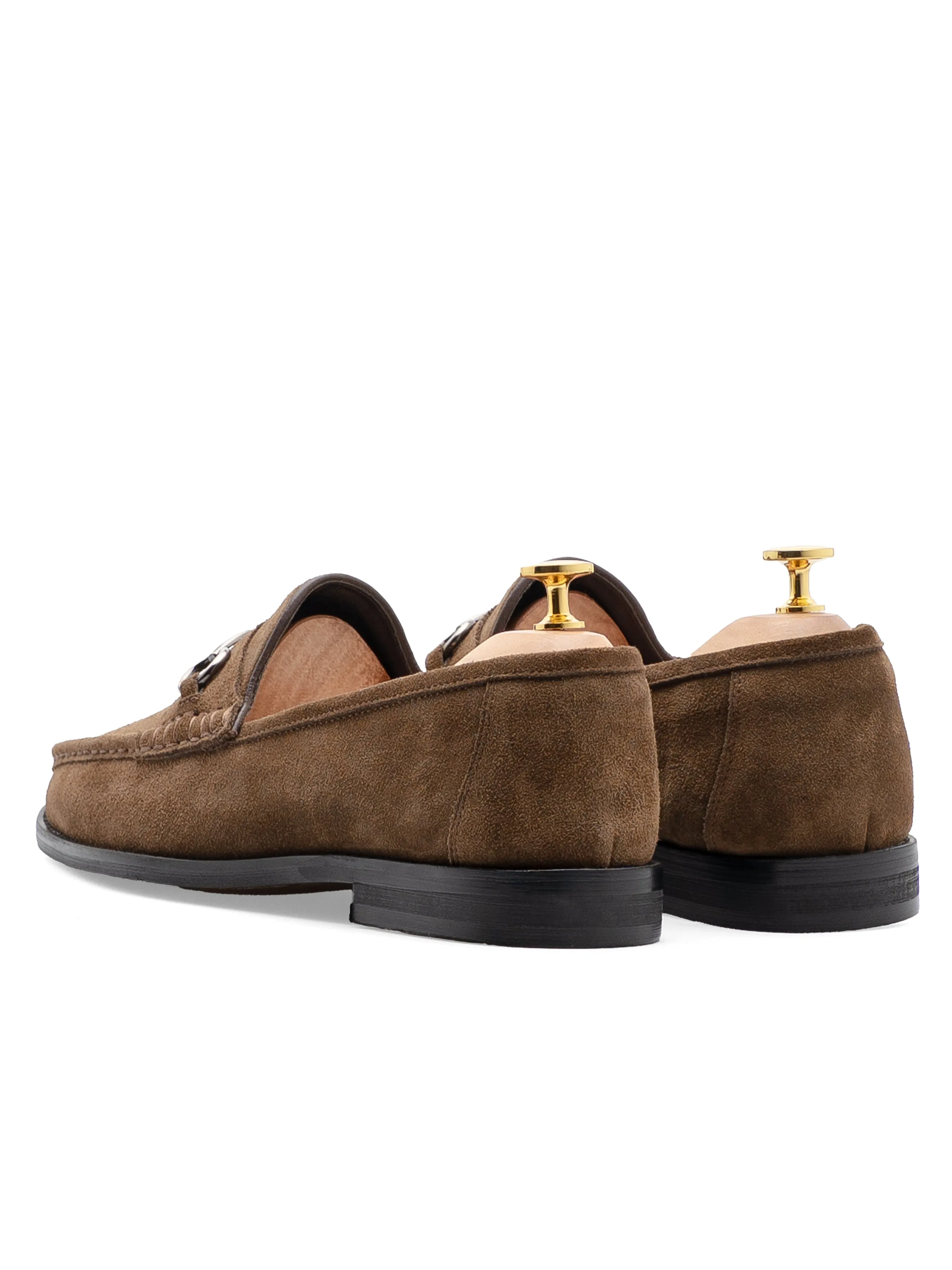 Mario HorsebitMoccasinLoafer - Khakis Suede Leather (Silver Buckle) Performance Unleashed Walk with Purpose