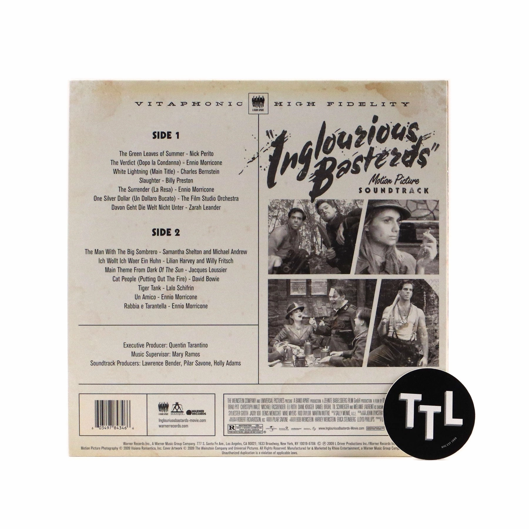 Inglourious Basterds: Soundtrack (Colored Vinyl) LP