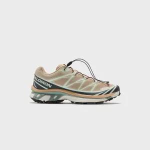 Salomon Xt-6 - Oxford Tan / Carbon / Clearly Aqua Pointed Toe Pump