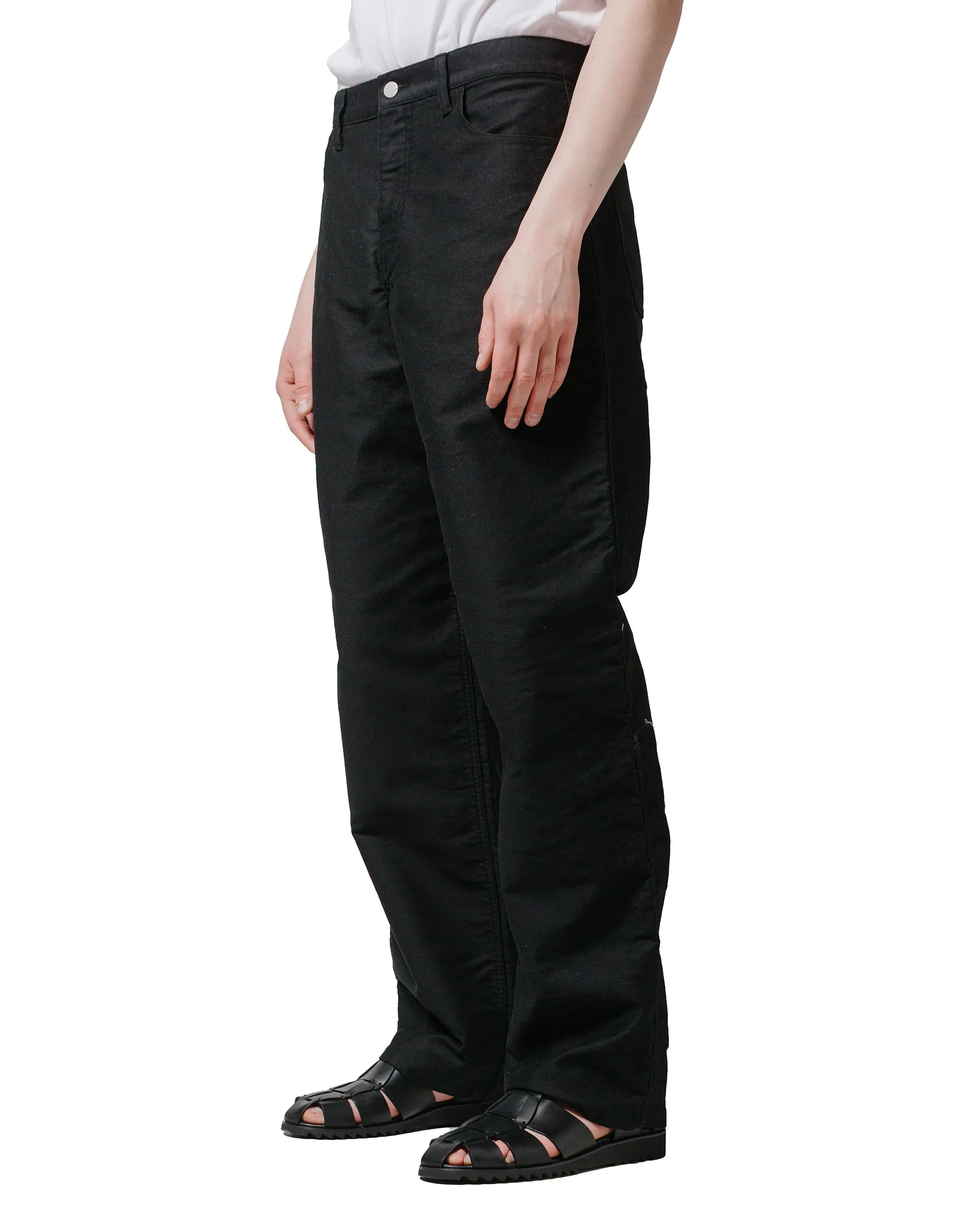 James Coward 5Pkt Jean Black Cotton Moleskin Comfortable For Any Purpose