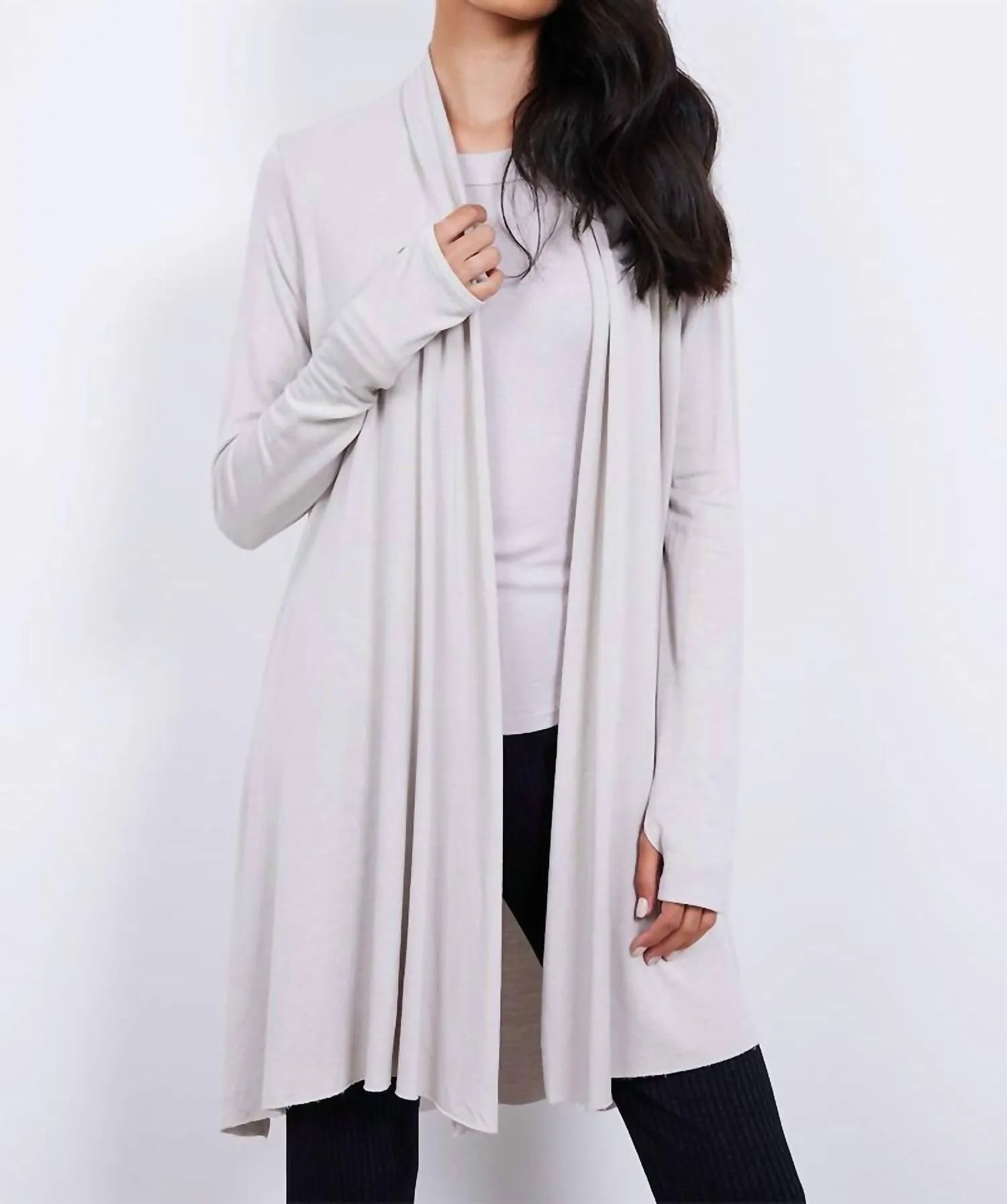 Cardigan Iris en couleur huître
