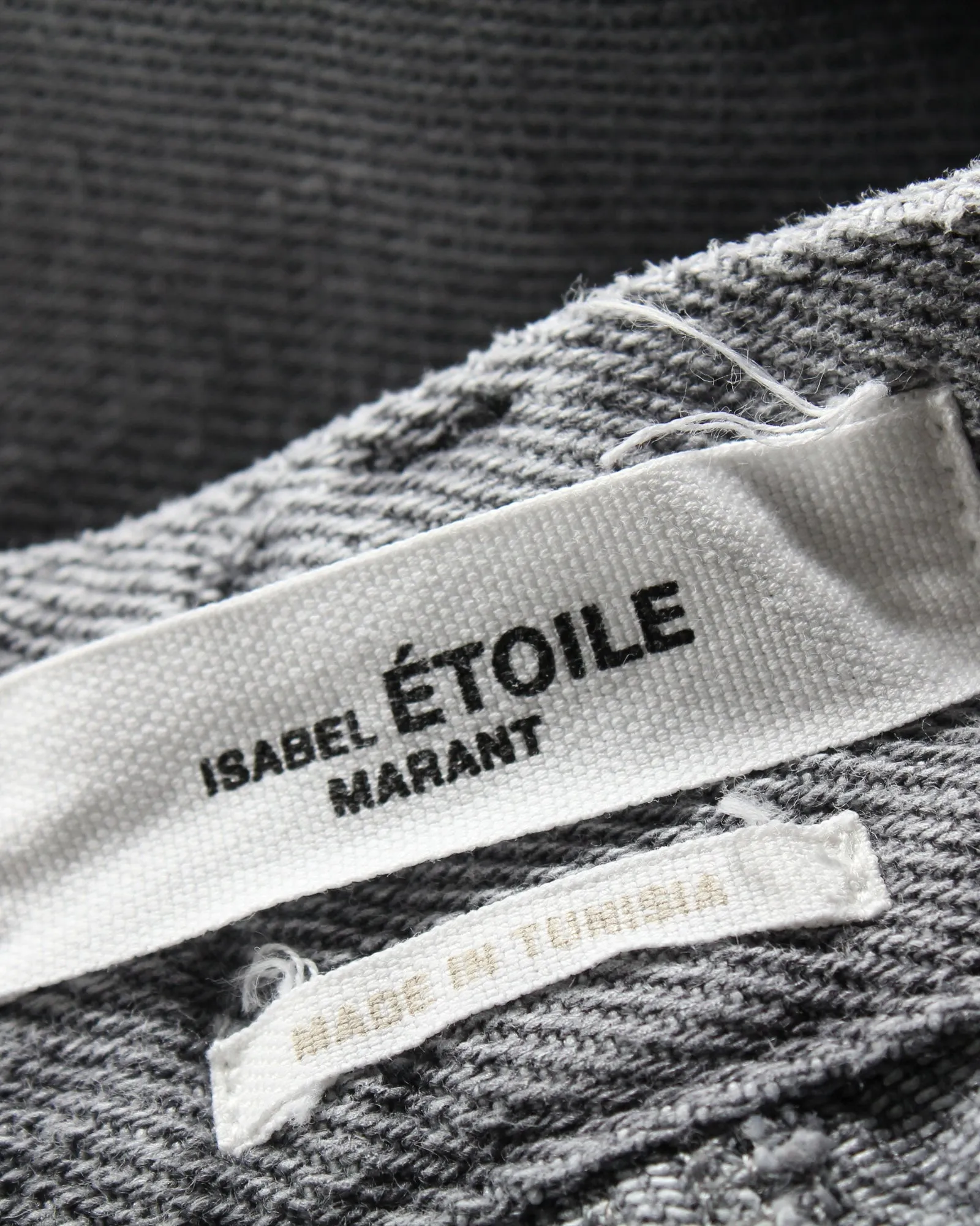 Jupe mi-longue en denim gris Isabel Marant Etoile en coton