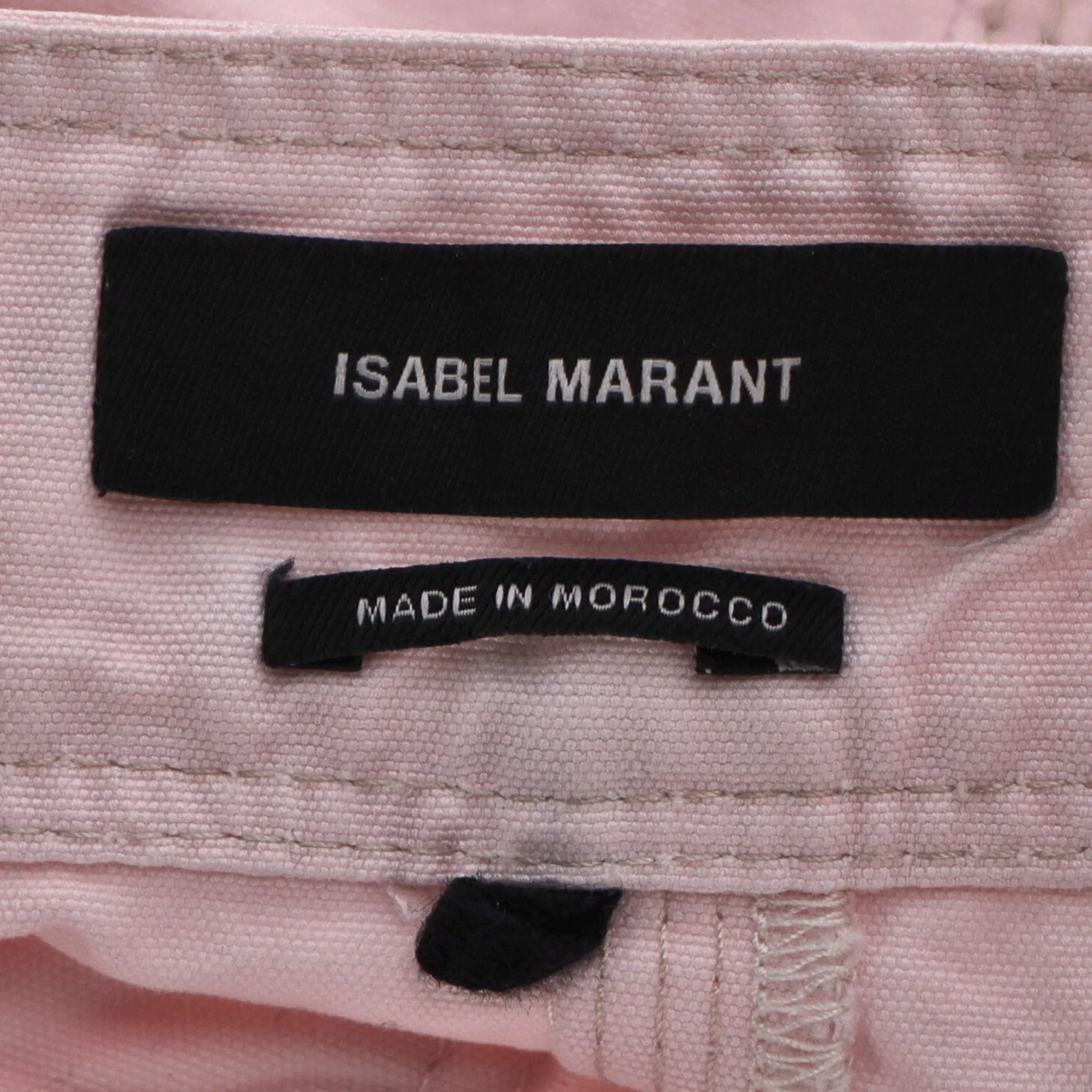 Isabel Marant Jupe Mini à Fermeture Éclair en Coton Rose