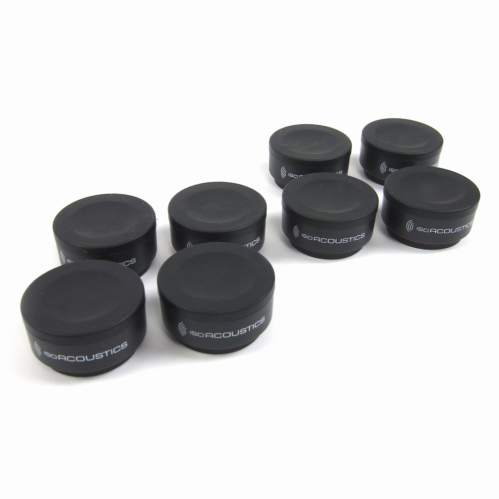 IsoAcoustics: ISO-PUCK Mini Isolation Puck for Studio Monitors   Amps (8 Pack)