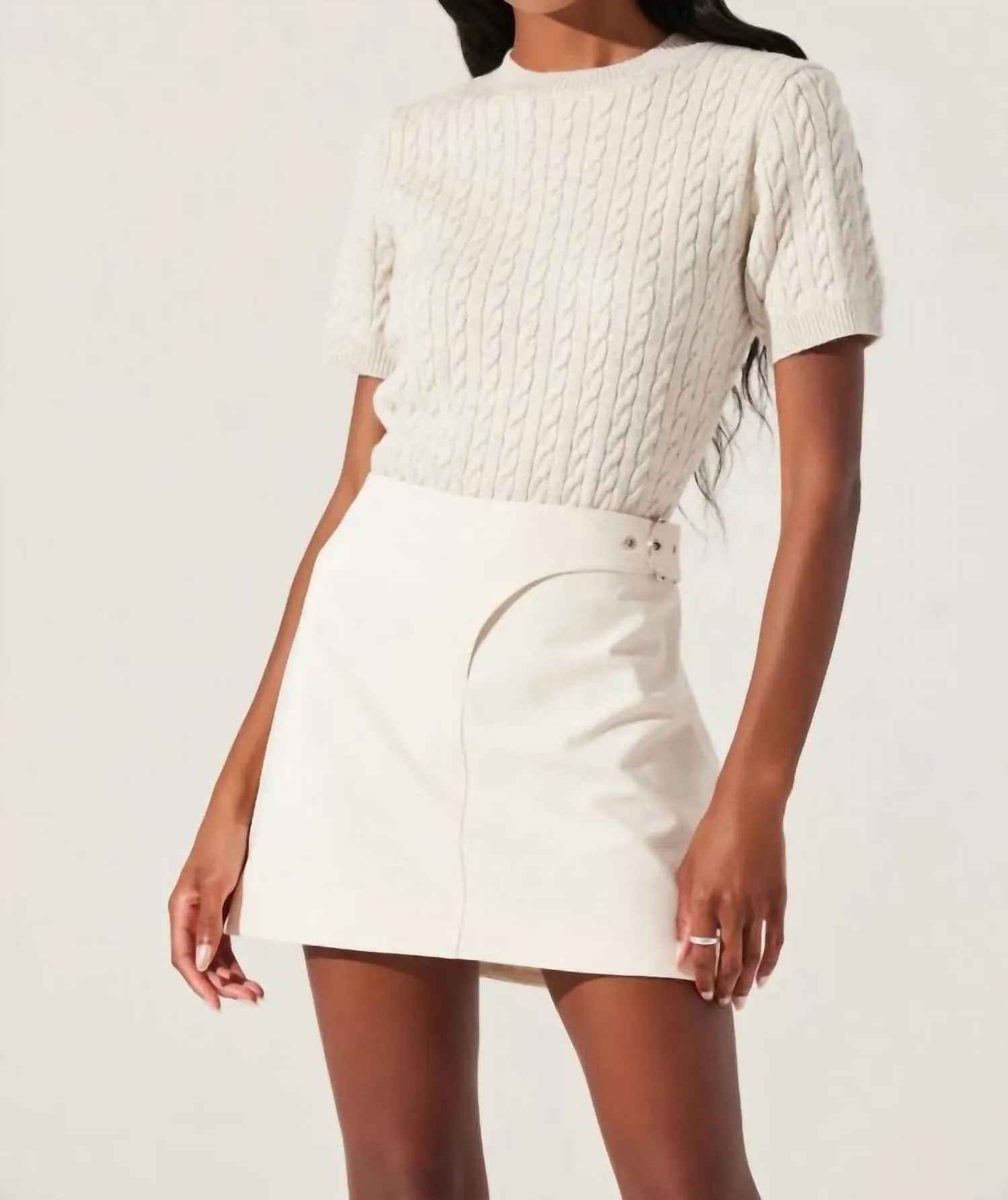 Pull en maille Iyla couleur crème