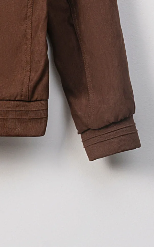 Easy To See Function Flexible Fitness Shoes Jacket Full Sleeve Coffee
