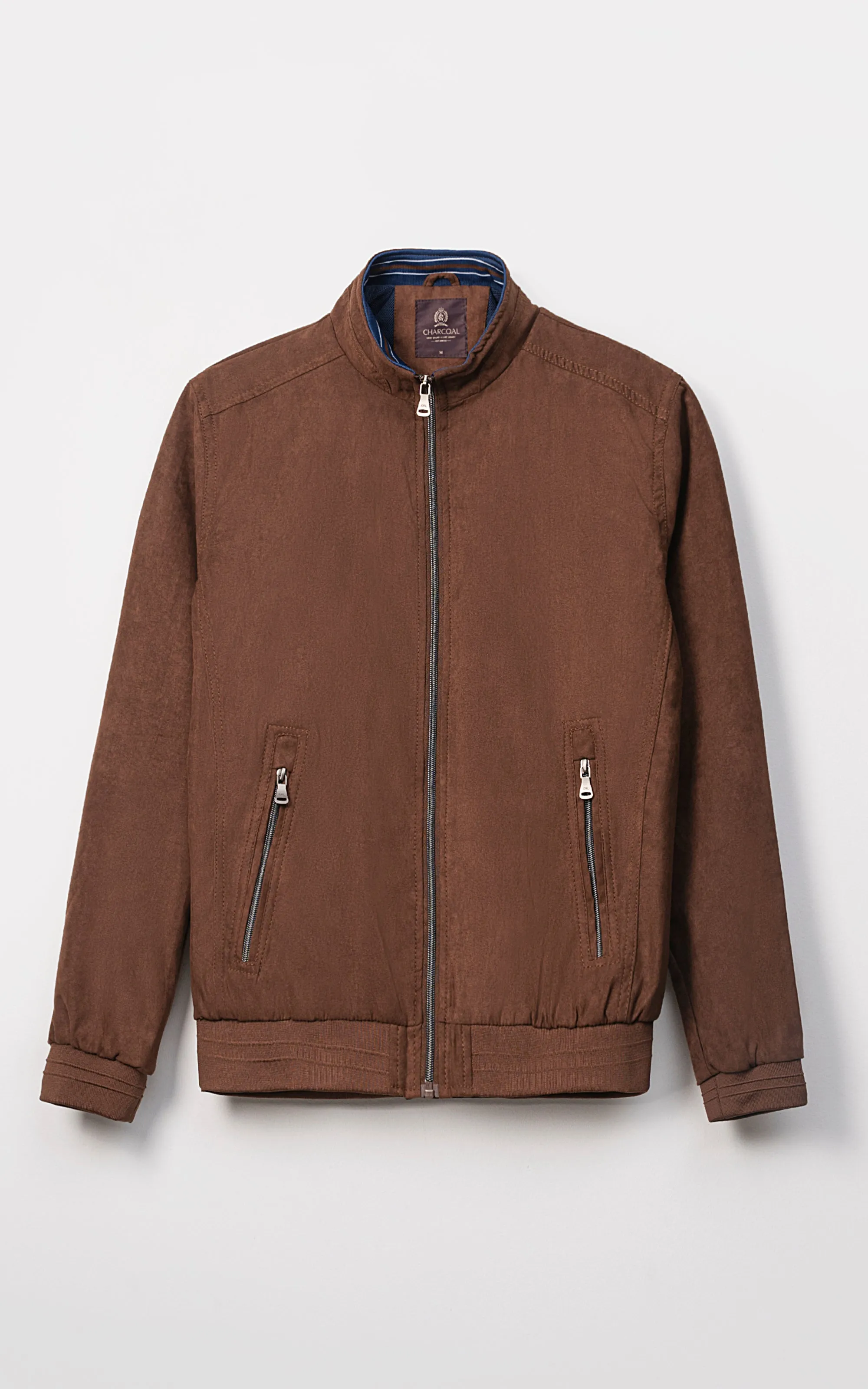 Jacket Full Sleeve Coffee Shock-Resistant Technology Quality Emboss
