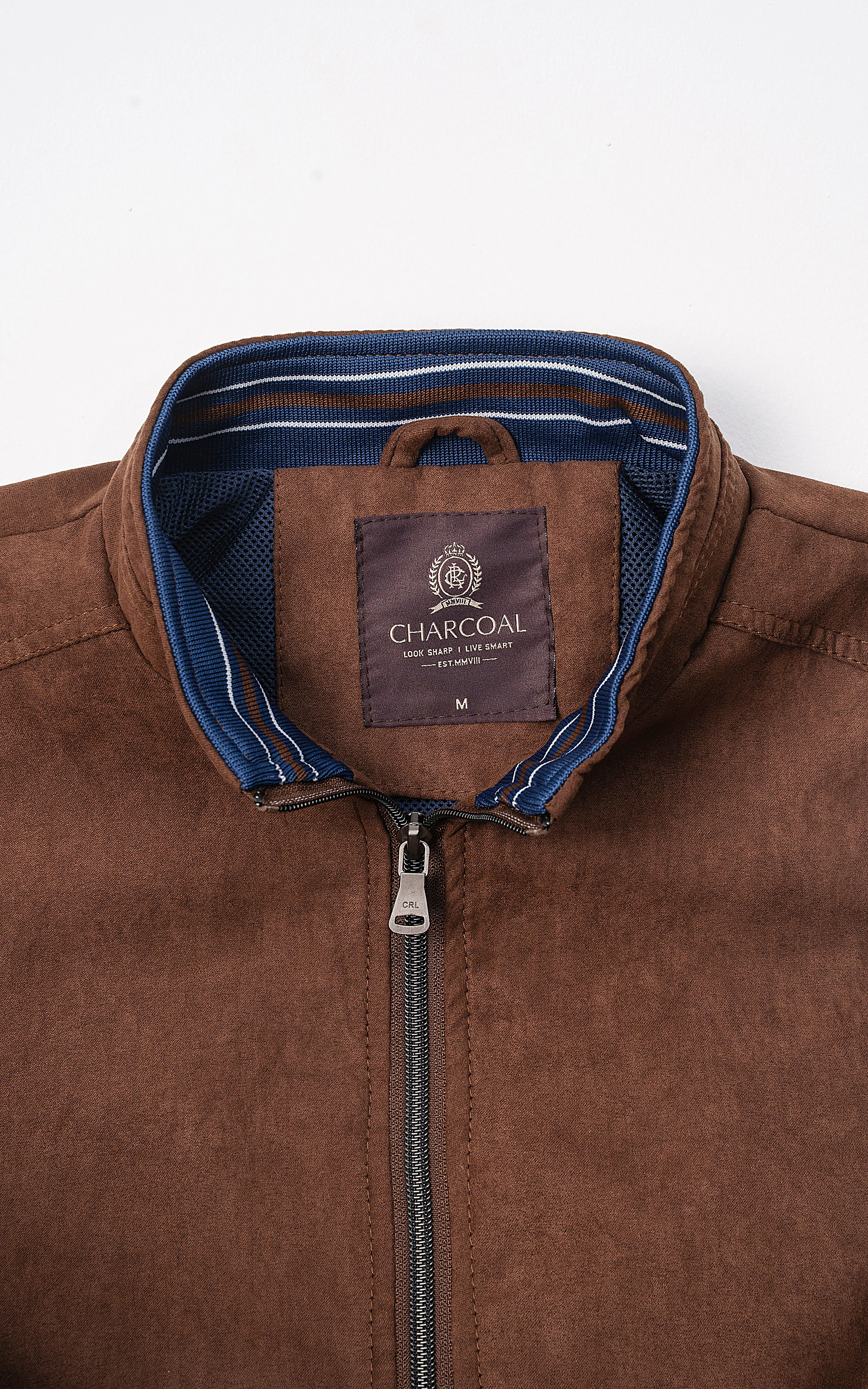 Jacket Full Sleeve Coffee Chamfered Edge Comfort Faithful