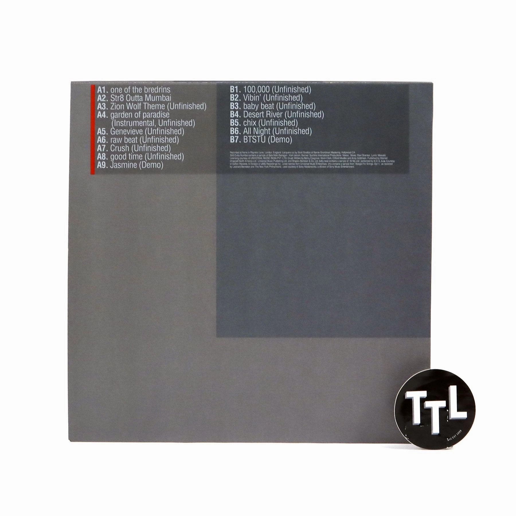 Jai Paul: Leak 04-13 (Bait Ones) Vinyl LP