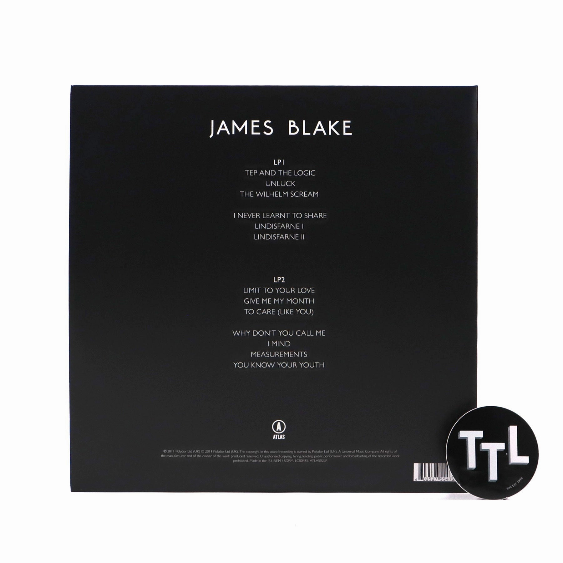 James Blake: James Blake (Import) Vinyl 2LP