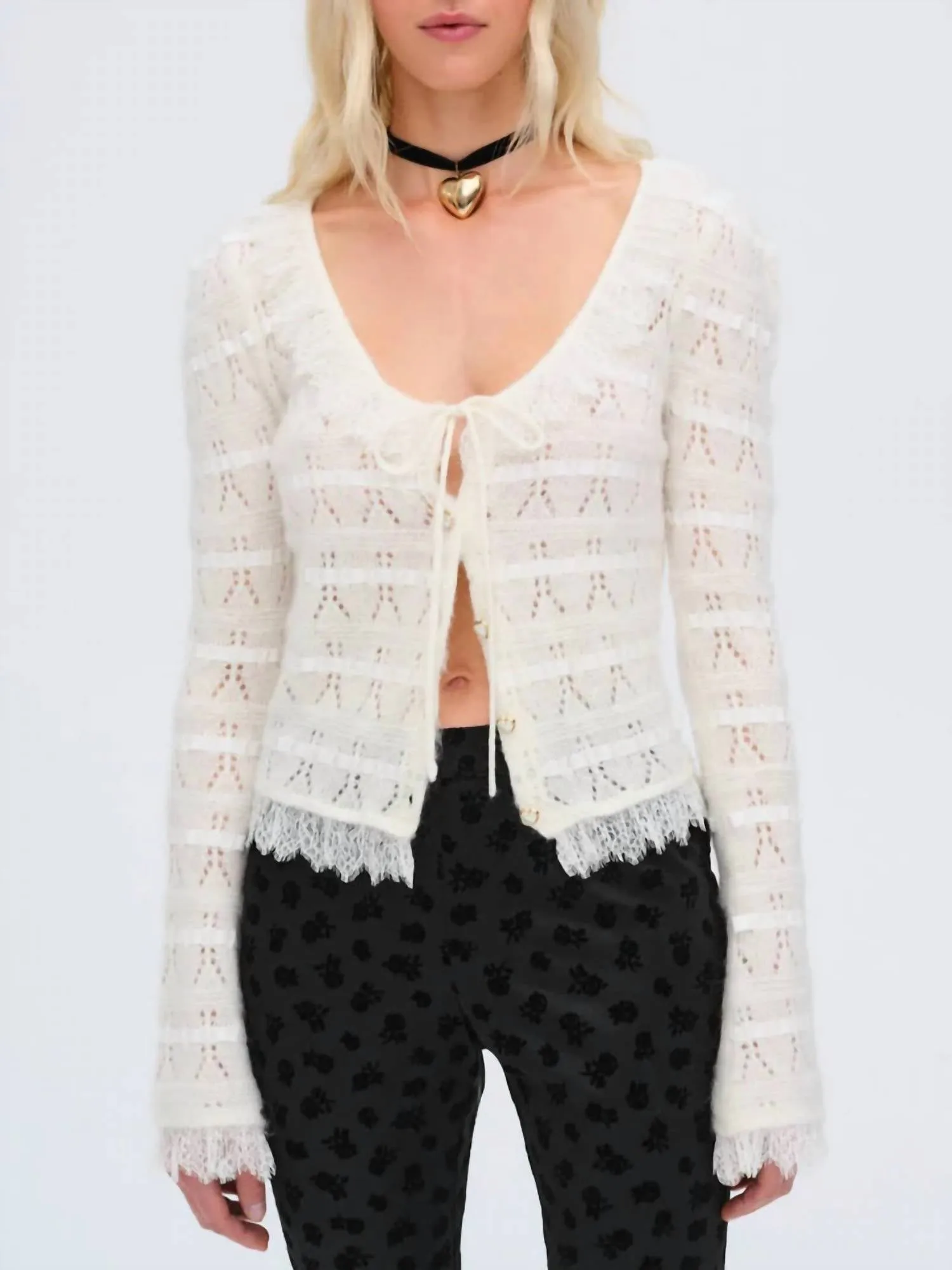 Cardigan Jayla en crème