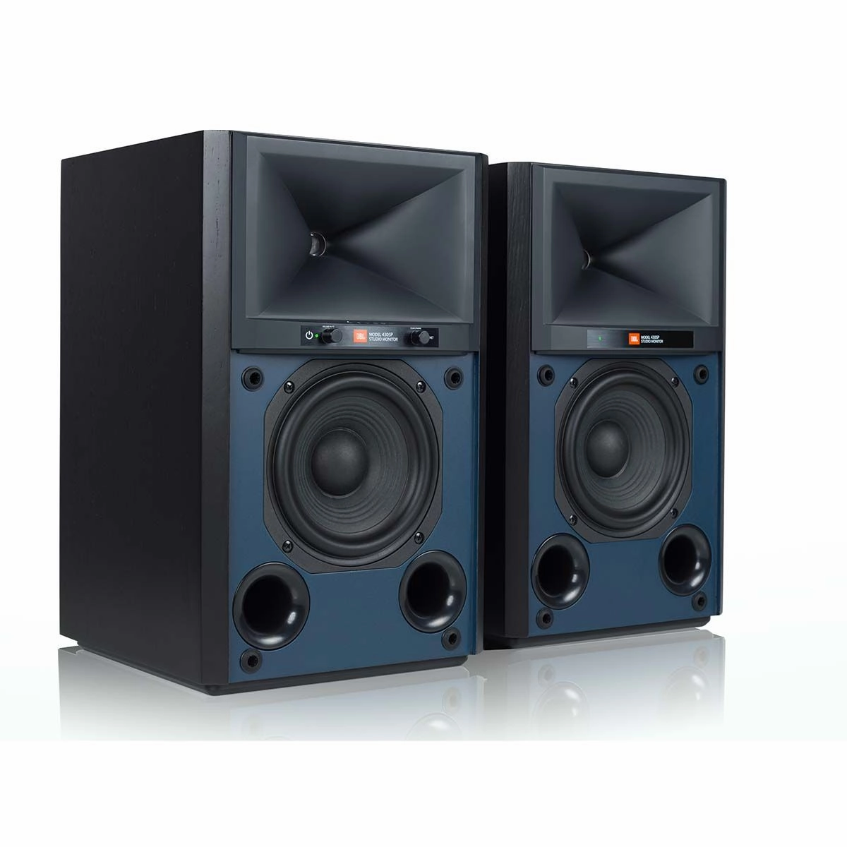 JBL: 4305P Powered Bookshelf Speakers w/ Streaming - Pair hi-fi DAC amp combo,hi-fi speaker impedance matcher,hi-fi RCA switch