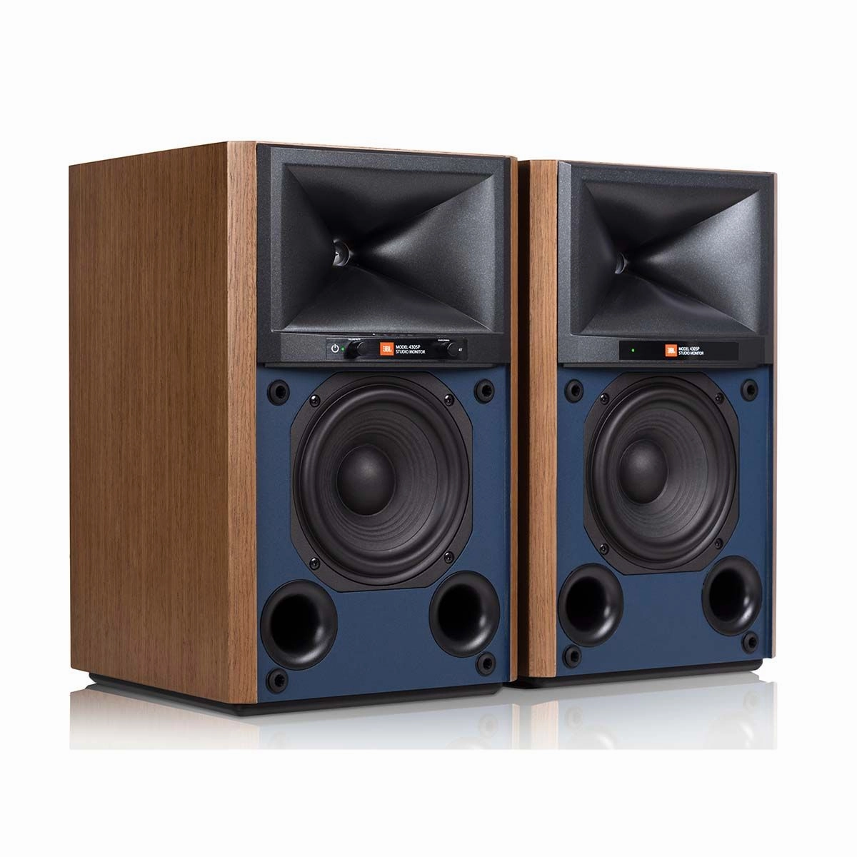 JBL: 4305P Powered Bookshelf Speakers w/ Streaming - Pair