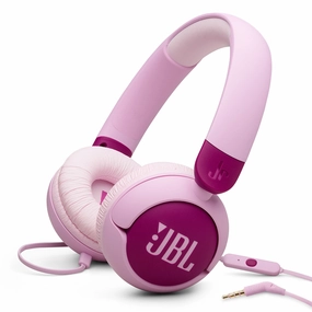 JBL jr320 Kid Safe On-Ear Wired Headphones (Purple) hi-fi unbalanced input,hi-fi signal purity,hi-fi acoustic panel