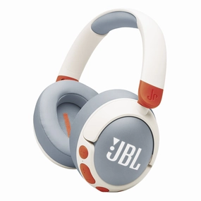 JBL Junior 470 Kid Safe On Ear Wireless Noise Cancelling Kids Headphones (White) hi-fi unbalanced input,hi-fi signal purity,hi-fi acoustic panel