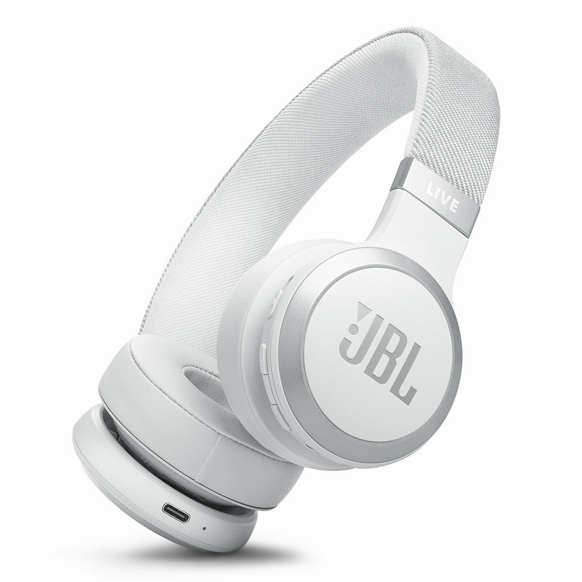 JBL Live 670NC Wireless On-Ear Adaptive Noise Cancelling Headphones (White) hi-fi audio receiver with HDMI,hi-fi speaker terminal,hi-fi home hi-res audio