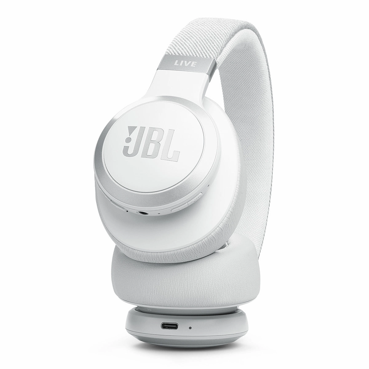 JBL Live 770NC Wireless Over-Ear Adaptive Noise Cancelling Headphones (White)