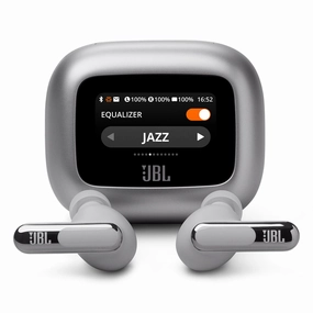 JBL Live Beam 3 Noise-Cancelling Earbuds with Smart Case (Silver) hi-fi audio receiver with HDMI,hi-fi speaker terminal,hi-fi home hi-res audio