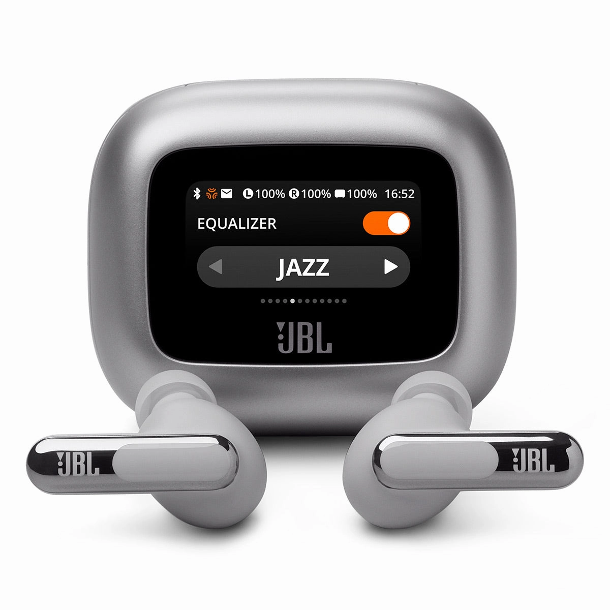 JBL Live Beam 3 Noise-Cancelling Earbuds with Smart Case (Silver) hi-fi audio receiver with HDMI,hi-fi speaker terminal,hi-fi home hi-res audio