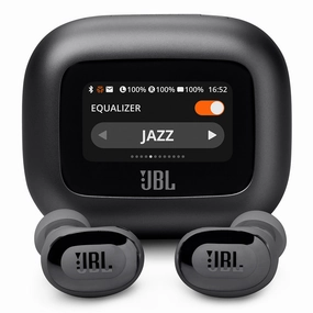 JBL Live Buds 3 Noise-Cancelling Earbuds with Smart Case (Black)