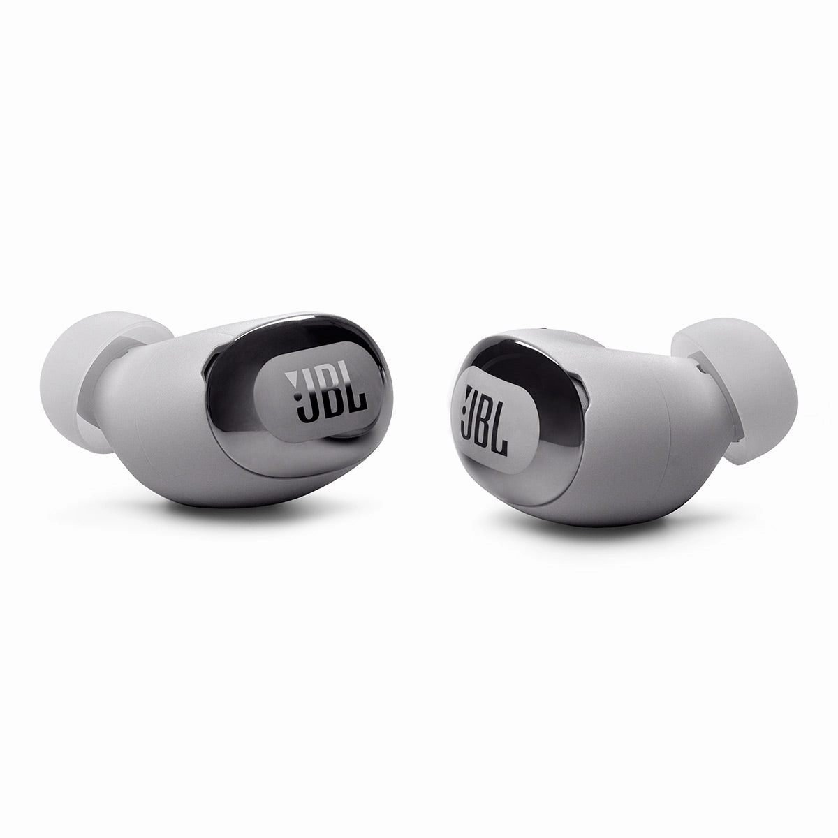 JBL Live Buds 3 Noise-Cancelling Earbuds with Smart Case (Silver)