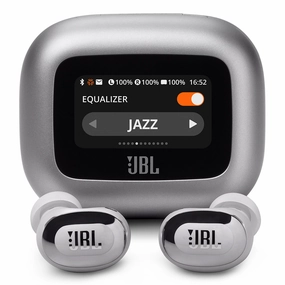 JBL Live Buds 3 Noise-Cancelling Earbuds with Smart Case (Silver) hi-fi audio receiver with HDMI,hi-fi speaker terminal,hi-fi home hi-res audio