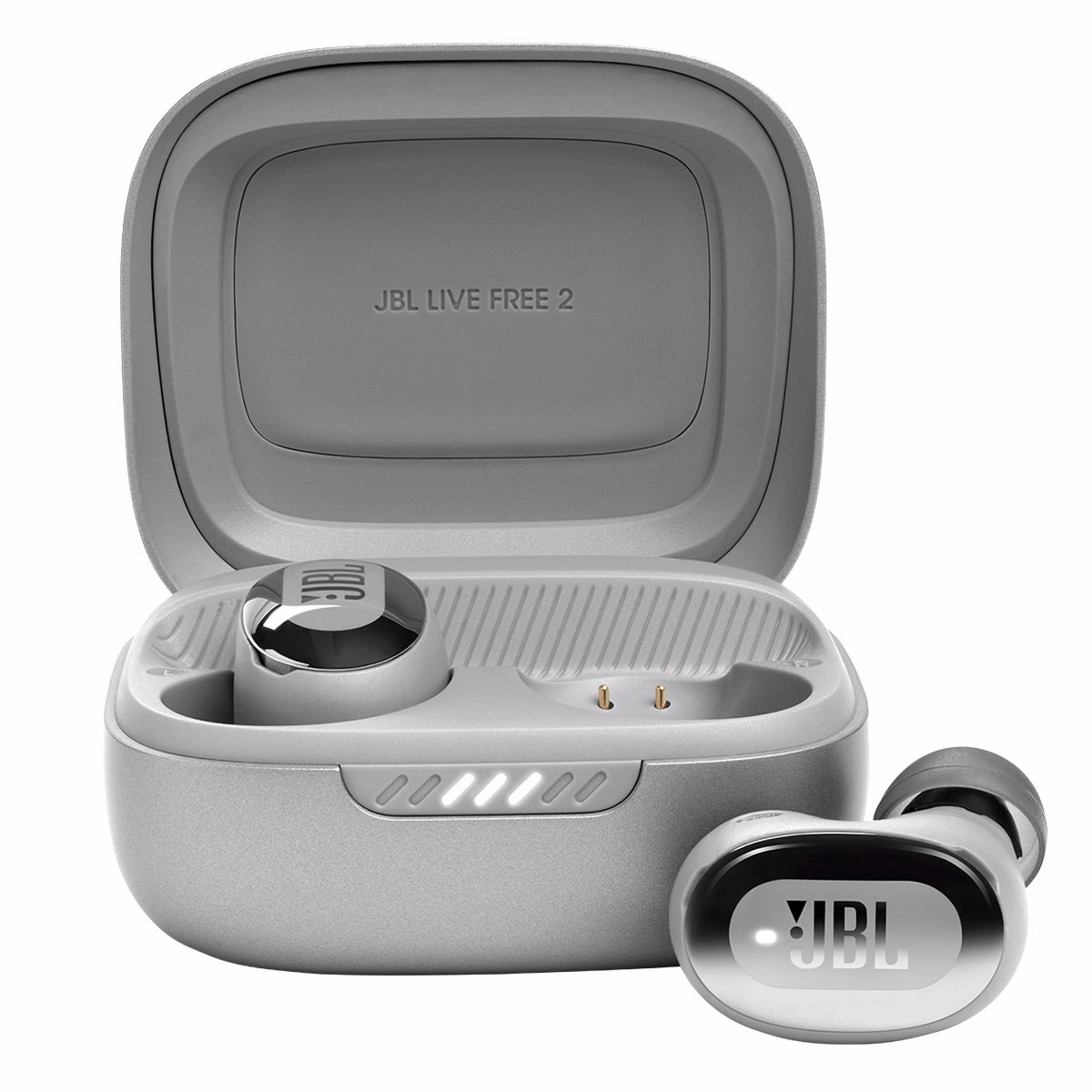 JBL Live Free 2 True Wireless Noise Cancelling Earbuds (Silver) hi-fi audio receiver with HDMI,hi-fi speaker terminal,hi-fi home hi-res audio