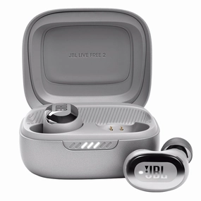 JBL Live Free 2 True Wireless Noise Cancelling Earbuds (Silver) hi-fi audio receiver with HDMI,hi-fi speaker terminal,hi-fi home hi-res audio