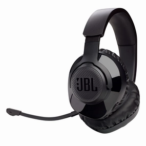 JBL Quantum 350 Wireless Over-Ear PC Gaming Headset with Detachable Boom Mic (Black) hi-fi unbalanced input,hi-fi signal purity,hi-fi acoustic panel